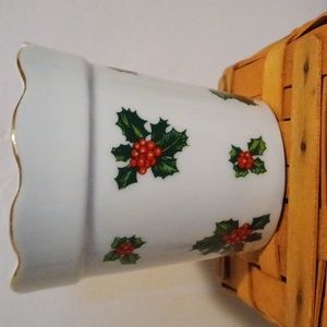 Vintage Lefton Christmas Flower Pot